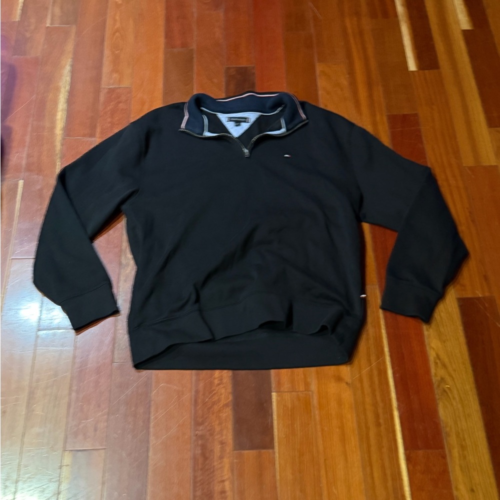 Tommy Hilfiger Black Zip-Up Sweater